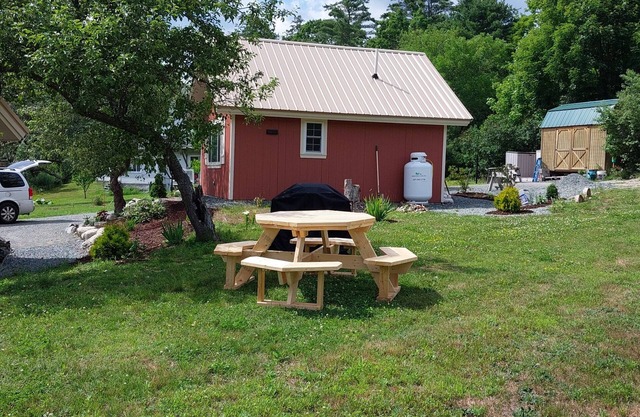 Charming 1-bedroom +sleeping loft cabin with WiFi in Apple Orchard