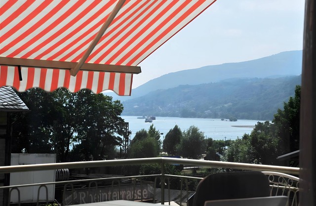 Appartement 'Gemütliche Fewo Mit Rheinblick' avec terrasse privée, jardin privé et Wi-Fi