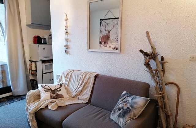 Charmant studio 4 pers. avec balcon, proche télésiège Molanes à Pra-Loup 1500