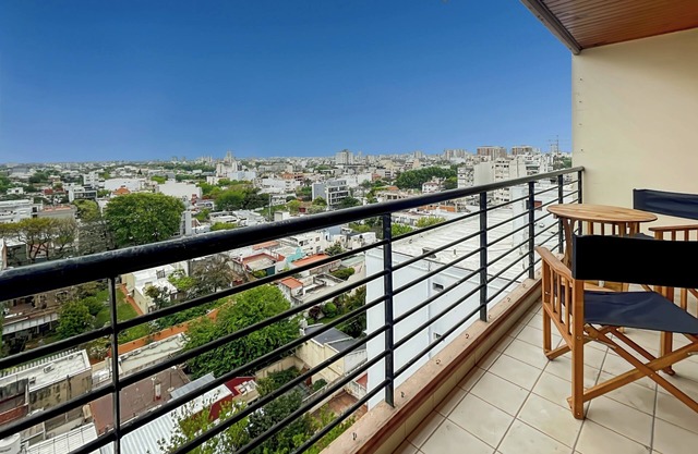 Studio confortable en étage élevé avec vue panoramique à Villa Urquiza