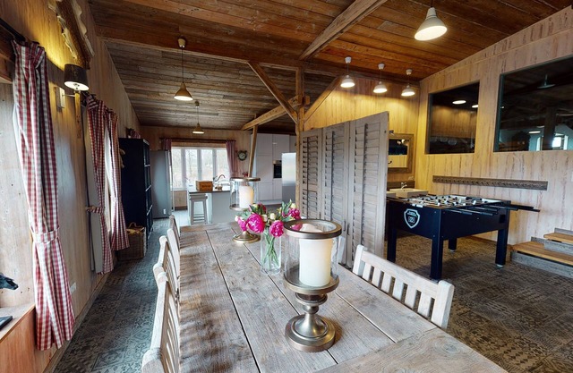 cozy apartment in the style of a hut