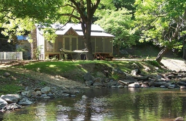 Creekside Cabin on 40 Acres, F / P, Campfire, Trail by Creek