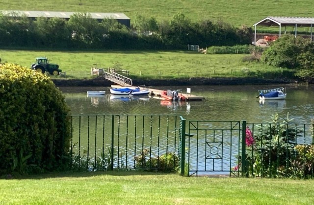 Croak Cottage, backing on to Frogmore Creek, part of the Salcombe Estuary