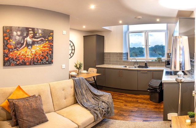 Large-Appartement-Salle de bain privée séparée-Vue sur la campagne-Free Priva...