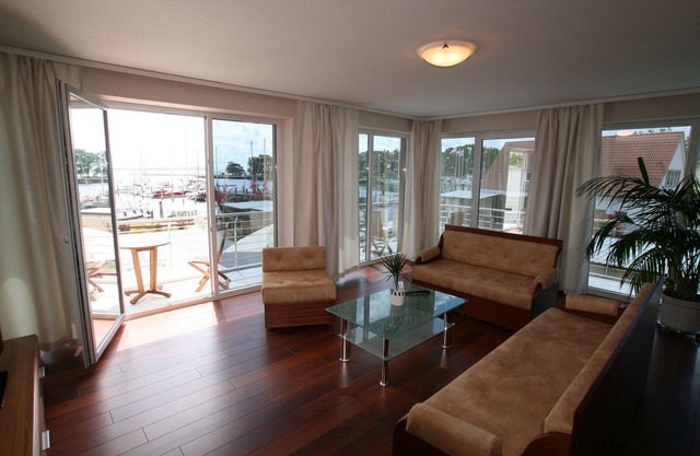 de Luxe-Appartement-Vue sur la marina-Salle de bain privée