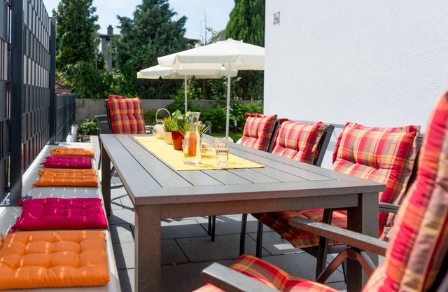Appartement de jardin sans obstacles avec 2 chambres séparées à Bensheim