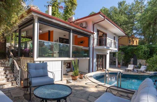Detached Holiday Villa With Private Pool And Garden In Gocek