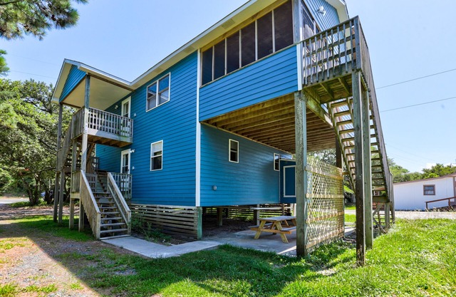 Dog-friendly, waterfront home w/sound access, patio & WiFi - walk to the beach