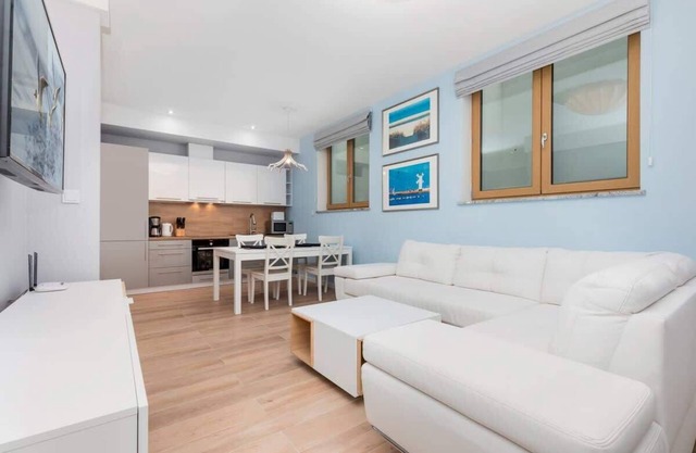 Appartement Posejdon C au sous-sol avec 1 chambre à coucher, jacuzzi et sauna