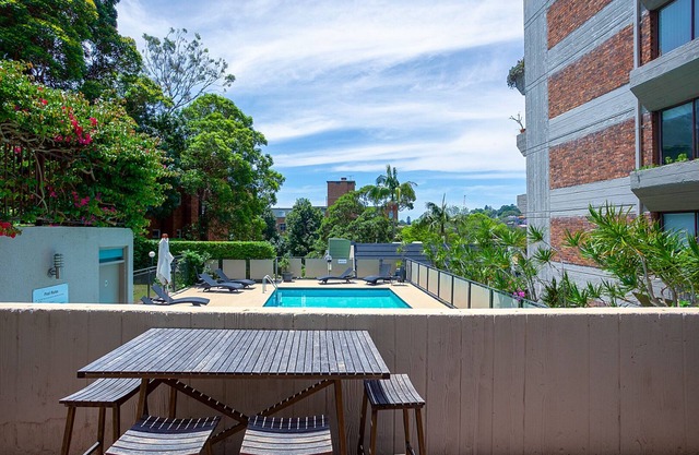 Double Bay three-bedroom apartment with pool