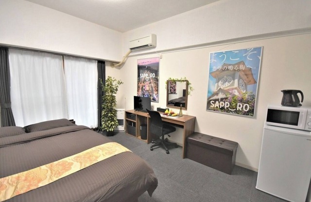 Double bed D 6 minutes walk from Sapporo Station - 206 / Sapporo Hokkaidō