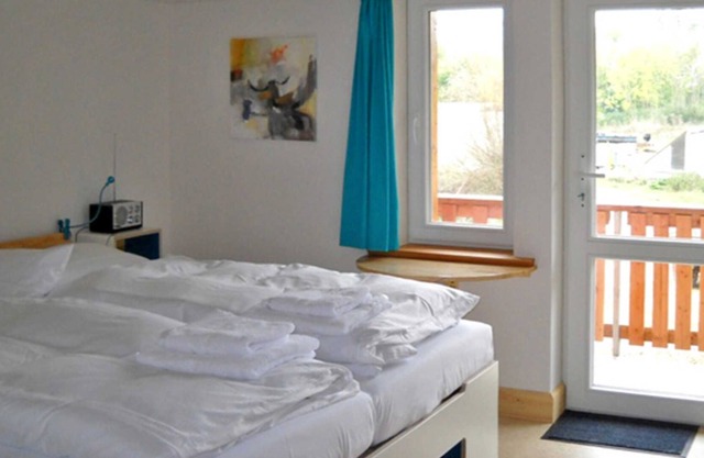 Chambre double 3 - turquoise - vacances à la ferme bio