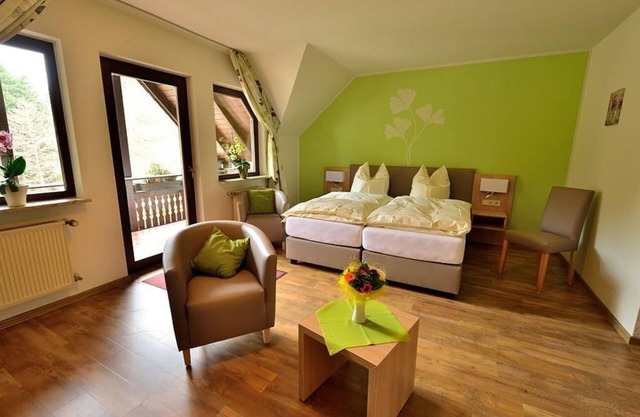 Chambre Double avec Balcon - Landgasthof Baunhöller-Mühle