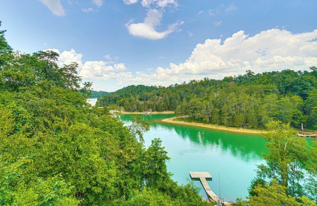 Serene Lakefront Cabin w/ Dock, Deck & Pool Access