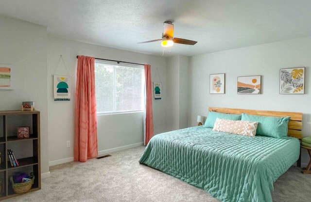 Downtown 3/2, garage, EV Charger, private yard, walk to arena!