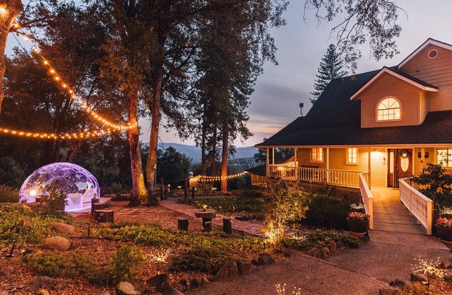 Dreamy Forest Castle Sleeps 16: Dome, Views Games, Theater, Spa, Sauna