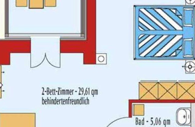 DZ 11 Confort avec vue sur la mer et balcon - Hotel garni Meeresgruß ***