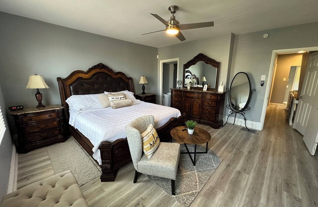 Eastside urban rental has pool, free parking & sleeps up to 6!
