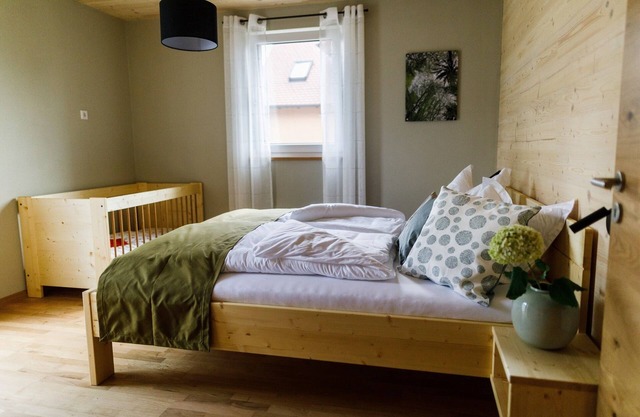 Appartement de 86m² situé au rez-de-chaussée avec une grande terrasse, idéal pour les personnes allergiques, de belles vues