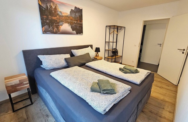 Ecocube Apartment in Rheine, 2 Bedroom, Kitchen, Livingroom, Washing Machine