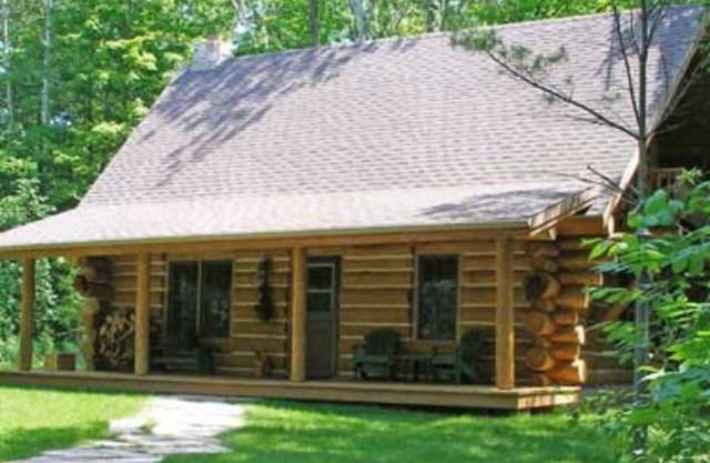 Chalet en bois rond Egg Harbor, comté de Door