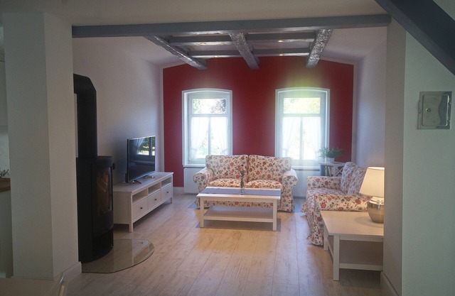 Prés de la vallée de l'Elbe, maison de vacances confortable avec 2 appartements séparés de 100 m² chacun