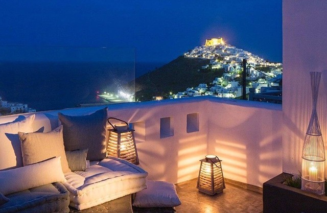 Elegante Villa Astypalee | Villa Ble | Climatisation | Spa | 2 chambres | Chora