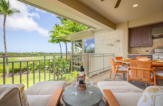 HUALALAI Wai'ulu 115D, 3/3. 5 avec un mobilier élégant et une vue imprenable