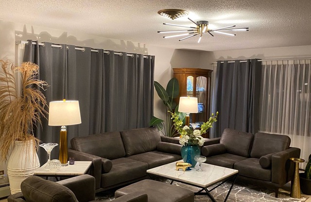 Elegant Three Bedroom Home with Patio and Fireplace