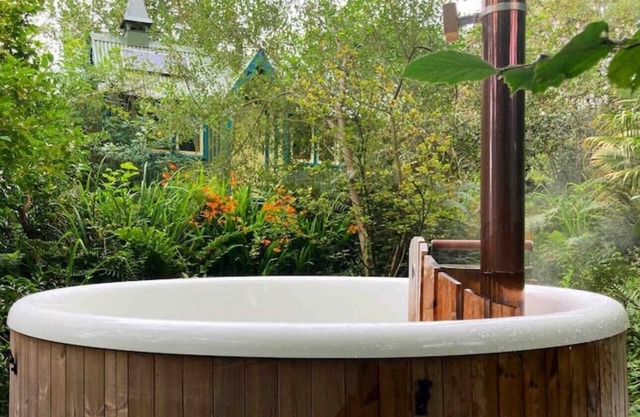 Enchanting Hand Painted Tabernacle with Hot Tub