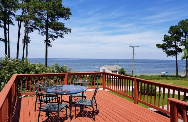Vues de la baie de Chesapeake sur l'île. Terrasse sur le toit, WiFi, vélos, kayaks. Animaux acceptés!