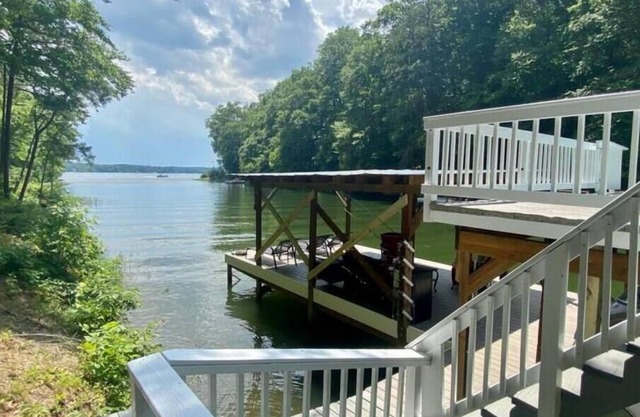 Enjoy Lake Gaston with our private dock and deep water.