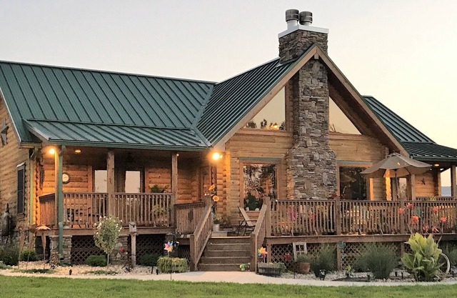 Escape to Paradise at this amazingl log home, rural setting. on a 37 acre farm