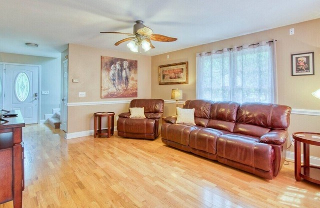 Experience the serenity of a peaceful neighborhood and the excitement of the city .