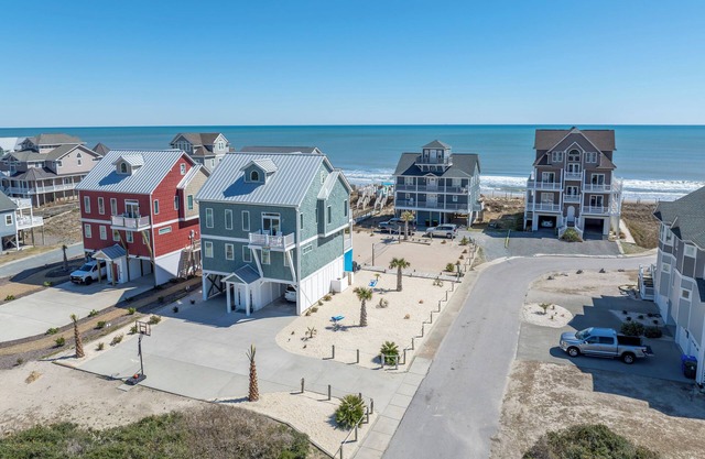 Experience oceanfront luxury at 'The Wonder of You', a spacious home in North Topsail Beach
