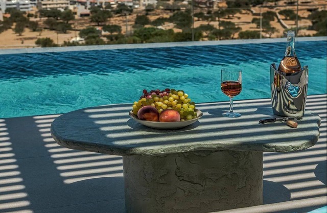 Exquisite Karpathos Villa | Villa Calista | 2 Bedrooms | Breathtaking Aegean Sea Views | Private Swimming Pool & Hot Tub | Outdoor Dining Space | Shared Sea-View Gym | Pigadia