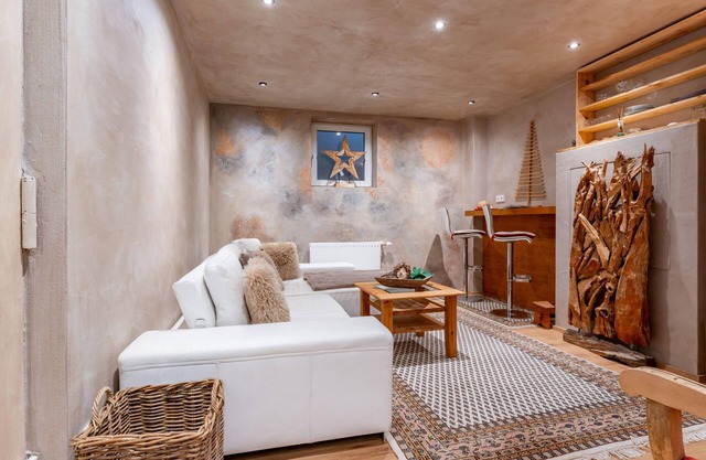 Appartement de très bon goût avec sauna