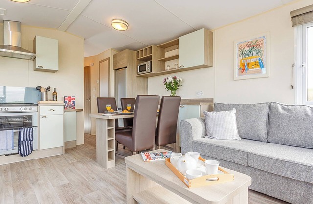 Families or friends will enjoy their seaside break in this well-equipped holiday caravan.