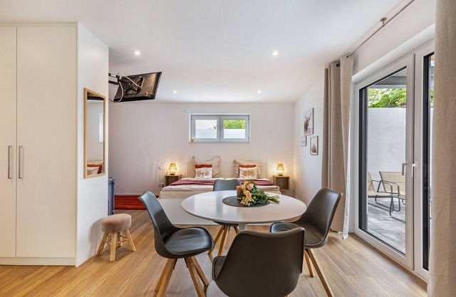 Appartement de vacances "Studio 1 Parkside Apartments" avec terrasse privée et Wi-Fi
