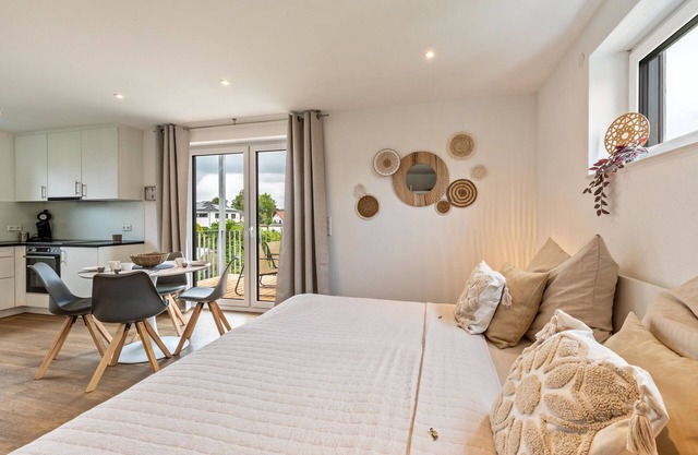 Appartement de vacances "Studio 4 Parkside Apartments" avec terrasse, balcon et Wi-Fi