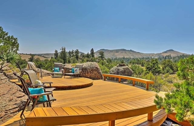 Maison Del Norte sur 50 acres privées avec terrasse à 2 niveaux