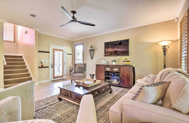 Family Getaway w/ Large Deck < ½ Mile to Beach!