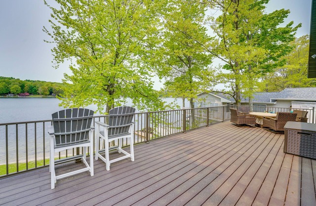 Family Home on Crystal Lake w/ Private Beach!