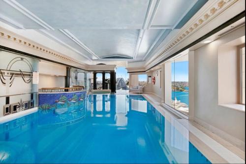 Fancy home with water view in the rocks