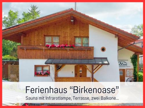 Ferienhaus BirkenOASE - Sauna- Terrasse-drei Schlafzimmer