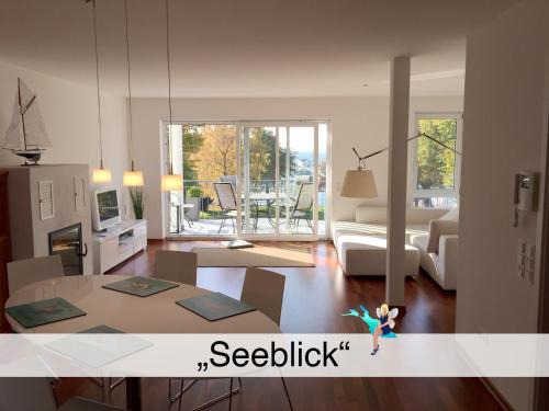 Ferienwohnung Seeblick - exklusive Wohnung in erster Reihe mit Balkon und Seeblick