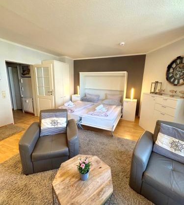 Ferienwohnung Strandburg - zentral und direkt am Strand