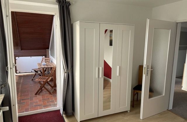 Appartement 'Ferienwohnung Mit Balkon' avec vue sur lac, jardin partagé et Wi-Fi