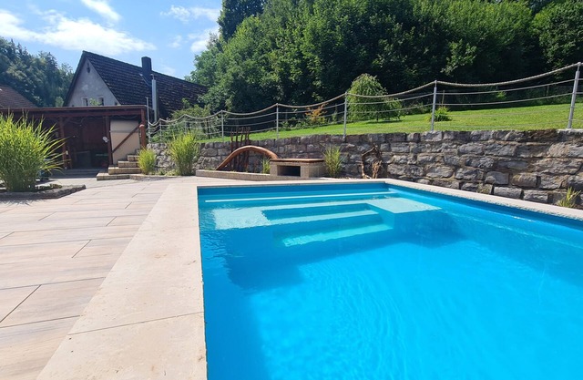 FeWo-Trubachtal with pool, playground and archery