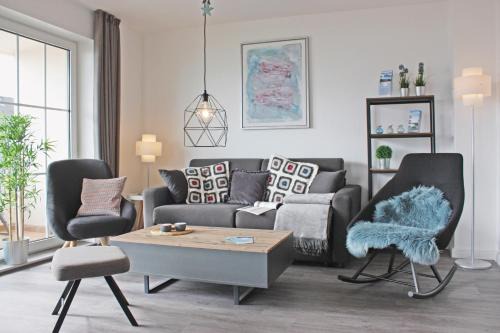 fewo1846 - Strandresidenz Wassersleben KuestenNest - luxuriöses Studioapartment mit Balkon und Meerblick